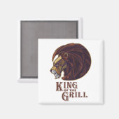 Koning van de Grill Magneet (Voorkant / Achterkant)