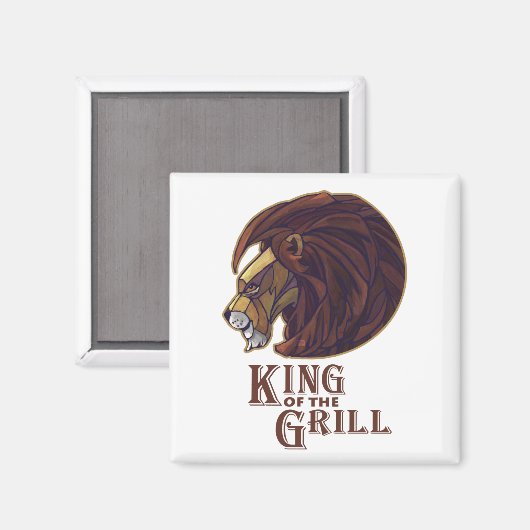 Koning van de Grill Magneet (Voorkant / Achterkant)