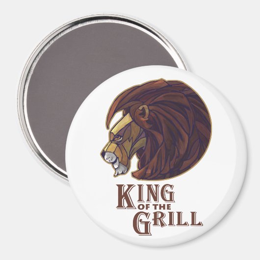 Koning van de Grill Magneet (Voorkant / Achterkant)