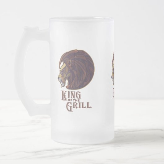 Koning van de Grill Matglas Bierpul (Links)