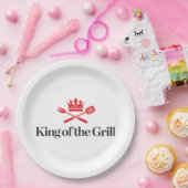 Koning van de Grill Papieren Bordje (Feest)