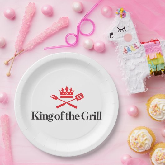 Koning van de Grill Papieren Bordje (Feest)