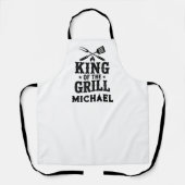 Koning van de Grill Persoonlijk BBQ Schort voor Va (Voorkant)