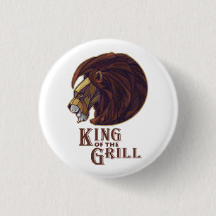 Koning van de Grill Ronde Button 3,2 Cm