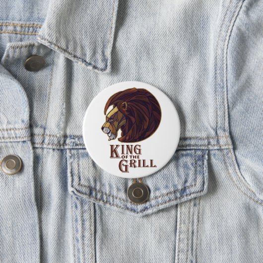 Koning van de Grill Ronde Button 7,6 Cm (In situ)