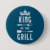 Koning van de Grill Ronde Button 7,6 Cm (Voorkant)