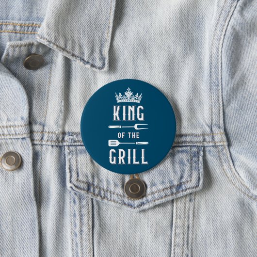 Koning van de Grill Ronde Button 7,6 Cm (In situ)