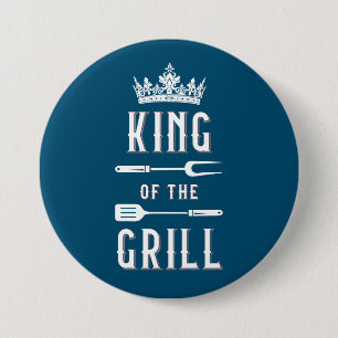 Koning van de Grill Ronde Button 7,6 Cm