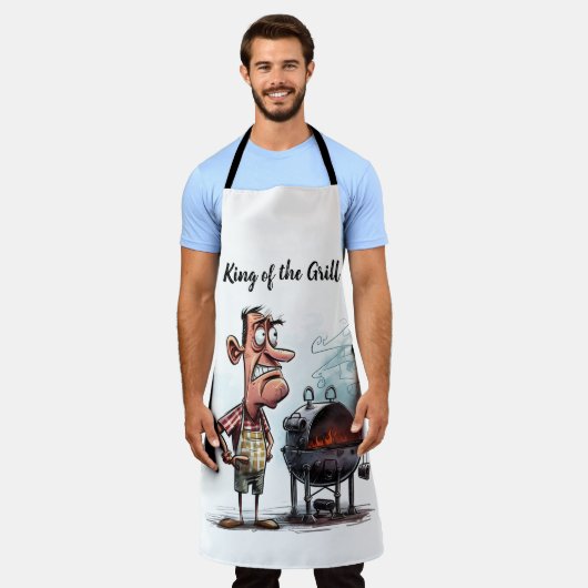 Koning van de Grill Schort (Gedragen)