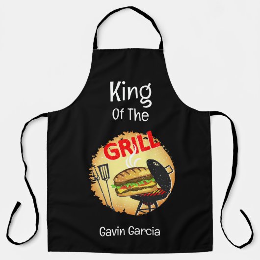 Koning van de Grill Schort (Voorkant)