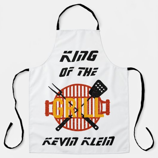 Koning van de Grill Schort (Voorkant)