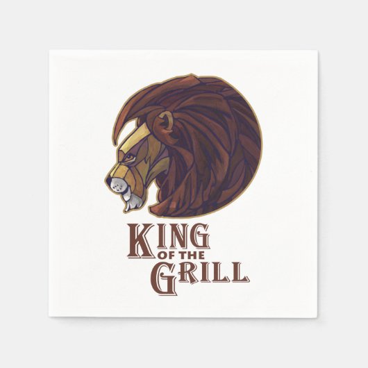 Koning van de Grill Servet (Voorkant)
