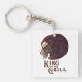 Koning van de Grill Sleutelhanger (voorkant)