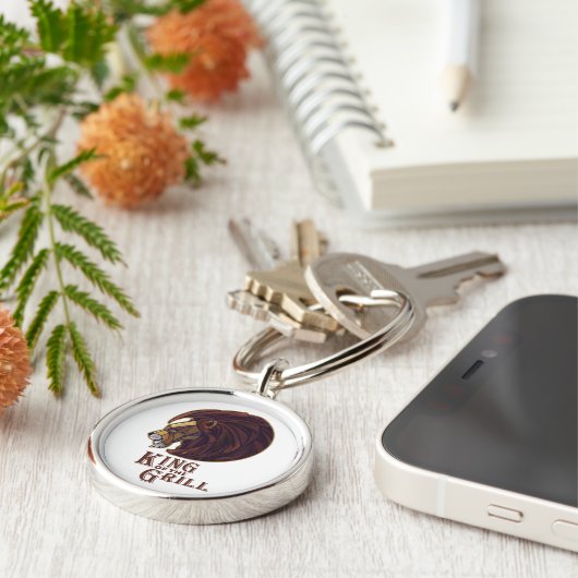 Koning van de Grill Sleutelhanger (Zijkant)