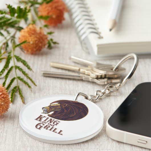 Koning van de Grill Sleutelhanger (Voorkant Rechts)