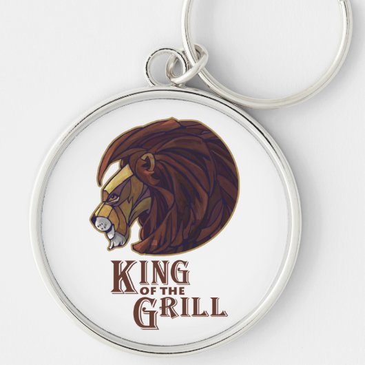 Koning van de Grill Sleutelhanger (Voorkant)