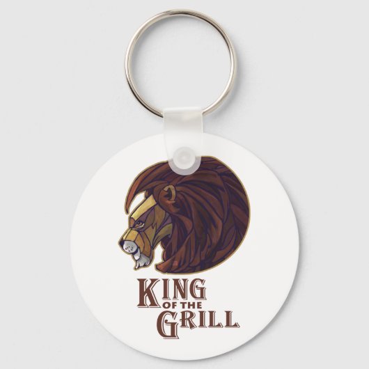Koning van de Grill Sleutelhanger (Voorkant)