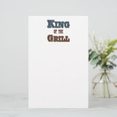 Koning van de Grill Stationery Briefpapier (Staand voorkant)