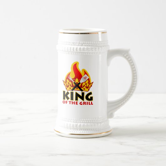 Koning van de grill stein bierpul (Rechts)