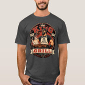 Koning van de Grill T-Shirt | Vaderdag Grillen (Voorkant)