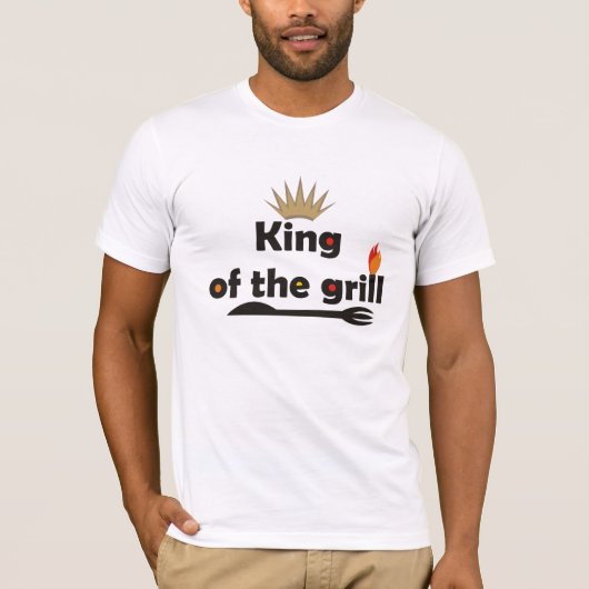 Koning van de Grill T-shirts. T-shirt (Voorkant)