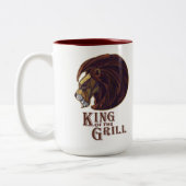 Koning van de Grill Tweekleurige Koffiemok (Links)