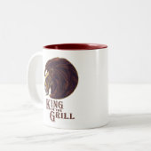 Koning van de Grill Tweekleurige Koffiemok (Voorkant links)