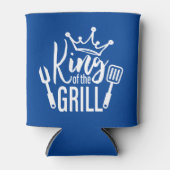 Koning van de Grill Typografie Blikjeskoeler (Voorkant)
