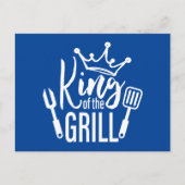 Koning van de Grill Typografie Briefkaart (Voorkant)