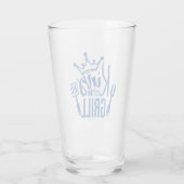 Koning van de Grill Typografie Glas (Achterkant)