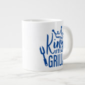 Koning van de Grill Typografie Grote Koffiekop (Voorkant rechts)
