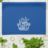 Koning van de Grill Typografie Theedoek (Gevouwen)