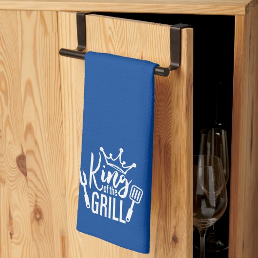 Koning van de Grill Typografie Theedoek (Derde Gevouwen)