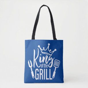 Koning van de Grill Typografie Tote Bag