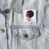 Koning van de Grill Vierkante Button 5,1 Cm (In situ)