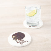 Koning van de Grill Zandsteen Onderzetter (Zijkant)