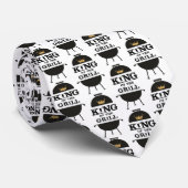 Koning van de Grill, Zwarte Gouden Kroon Stropdas (Opgerold)