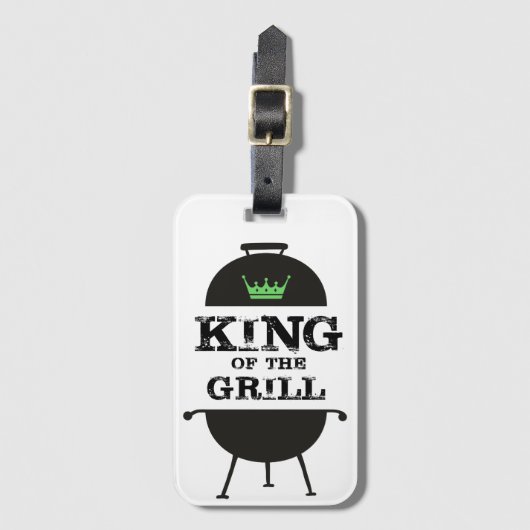 Koning Van De Grill, Zwarte Groene Kroon Bagagelabel (Voorkant (verticaal))