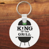 Koning van de Grill, Zwarte Groene Kroon Sleutelhanger (Voorkant)