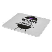 Koning van de Grill, zwarte Paarse kroon Snijplank (Hoek)