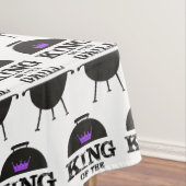 Koning van de Grill, zwarte Paarse kroon Tafelkleed (Voorbeeld)