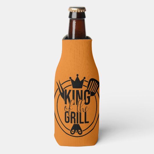 Koning van de Grillblik of Flessenkoeler Flesjeskoeler (Fles Voorkant)