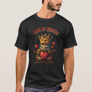 koning van de harten die met een paar Saint Valent T-shirt