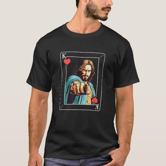 Koning van de harten Jezus T-shirt (Voorkant)