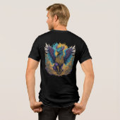 "Koning van de hemel" Tri-Blend Shirt (Achterkant volledig)