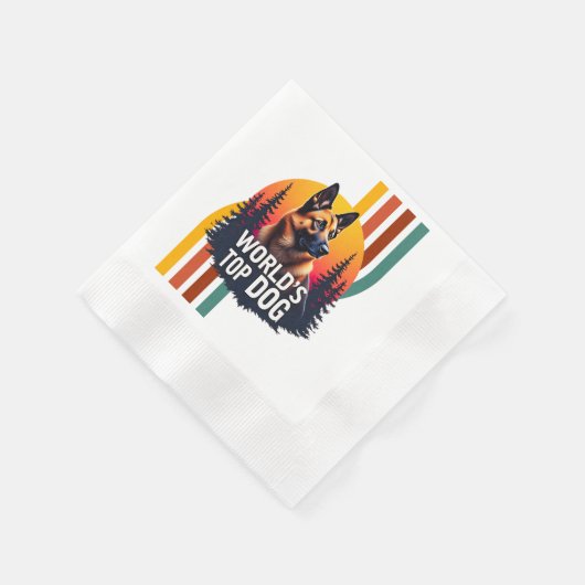 Koning van de honden servet (Hoek)