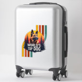 Koning van de honden sticker (Koffer)