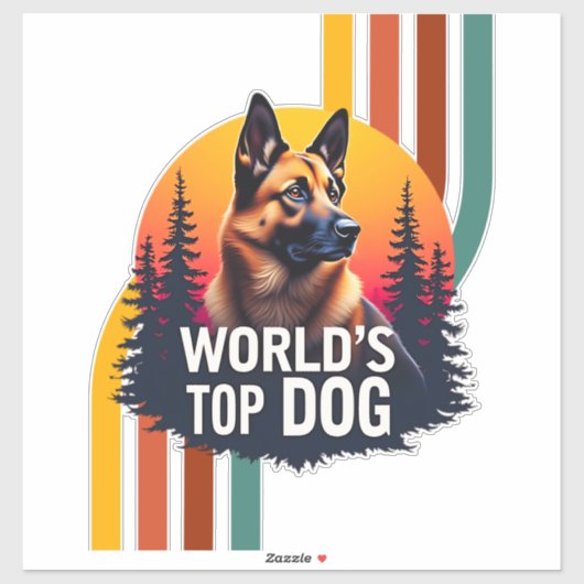 Koning van de honden sticker (Vel)