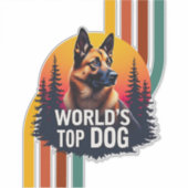 Koning van de honden sticker (Voorkant)