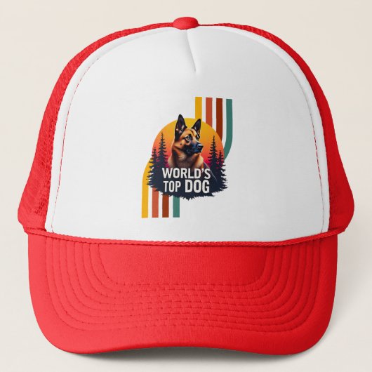 Koning van de honden trucker pet (Voorkant)